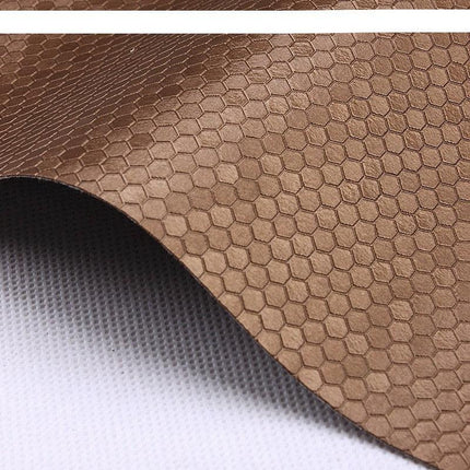 Honeycomb Embossed Faux Leather - Unleash Your Creative Potential with Luxurious Texture