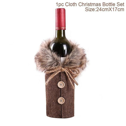 Holiday Cheer Wine Bottle Dress: Celebrate in Festive Elegance