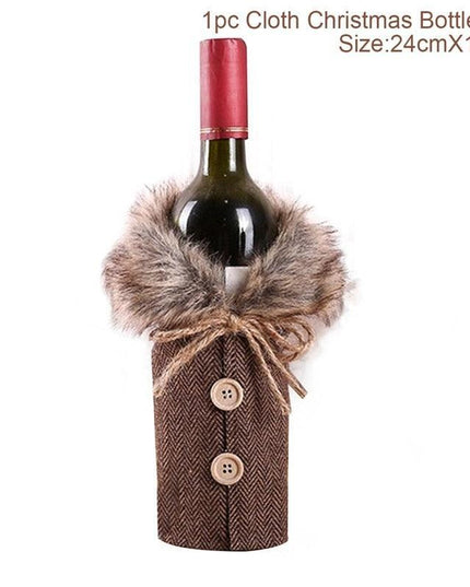 Holiday Cheer Wine Bottle Dress: Celebrate in Festive Elegance
