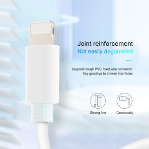 2A Fast Charging USB Cable For iPhone 13 12 11 XS XR X 8 7 6S 5S Cord Quick Charge Mobile Phone Cable Fast Data Charger cable-0-Très Elite-White-0.25m-Très Elite