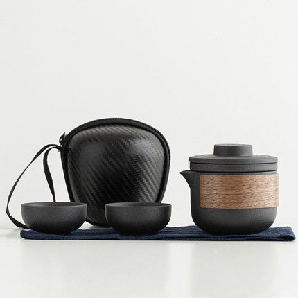 Elegant Travel Ceramic Kung Fu Tea Set for Discerning Tea Lovers