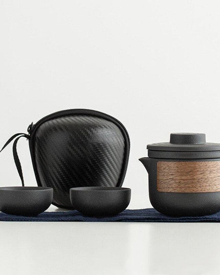 Elegant Travel Ceramic Kung Fu Tea Set for Discerning Tea Lovers