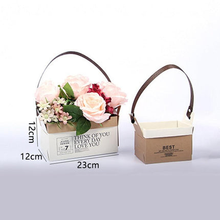Chic Floral Gift Box: Waterproof and Dual-Sided Design for Elegant Gifting
