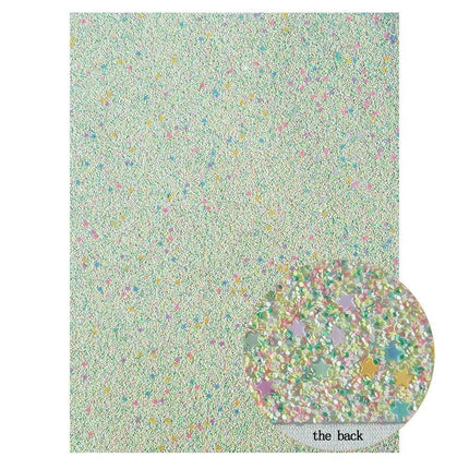 Lustrous Green Glitter Snake Skin Faux Leather Bow Crafting Kit