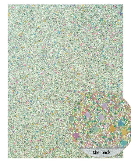 Lustrous Green Glitter Snake Skin Faux Leather Bow Crafting Kit