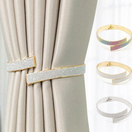 Chic Alloy Curtain Clip Set - Stylish Home Accent & Functional Organizer