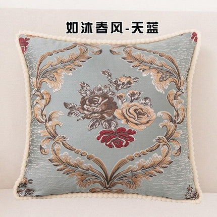 Floral Elegance Handcrafted Decorative Pillow Cover