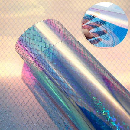 Iridescent PVC Synthetic Leather Jelly Fabric for Innovative DIY Creations
