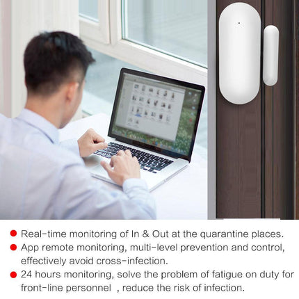 WiFi Door Sensor for Smart Homes - Voice Control Compatible with Alexa & Google Assistant