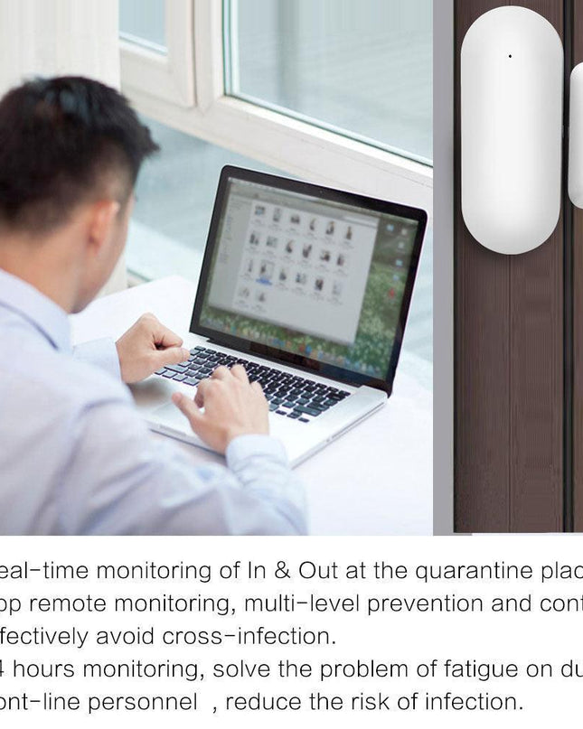 WiFi Door Sensor for Smart Homes - Voice Control Compatible with Alexa & Google Assistant