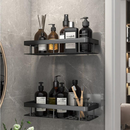 Stylish Wall-Mounted Space Aluminum Shower Organizer: Premium Bathroom Caddy