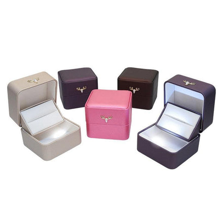 Illuminated Jewelry Ring Box | Elegant LED Display Holder