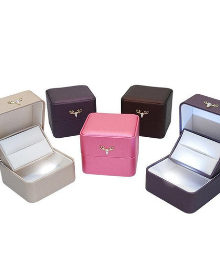 Illuminated Jewelry Ring Box | Elegant LED Display Holder