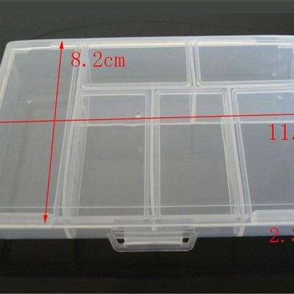 Versatile Organizer Box for Jewelry, Crafts, and Small Tools with Customizable Dividers