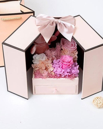 Rose Teddy Bear Delight Box - A Unique Expression of Love