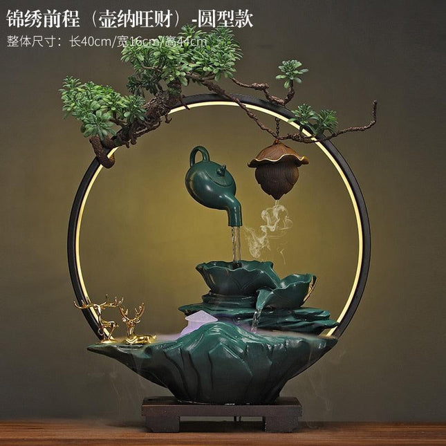 Tranquil Desk Water Fountain - Zen Oasis Miniature Relaxation Feature