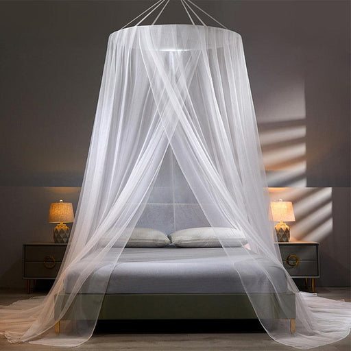 YanYangTian Bed Canopy on the Bed Mosquito Net Summer Camping Repellent Tent Insect Curtain Foldable Net living room Bedroom-0-Très Elite-White-1.2m (4 feet) bed-China-Très Elite