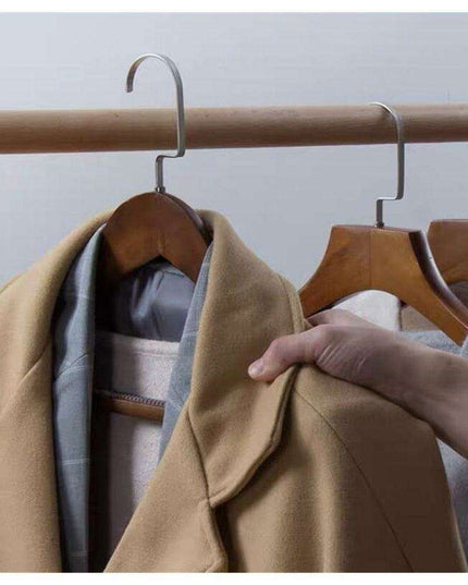 Elegant Faux Leather Closet Organizer Hangers