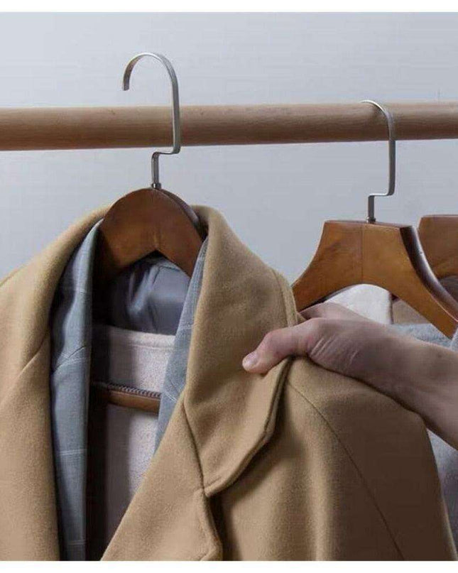 Elegant Faux Leather Closet Organizer Hangers