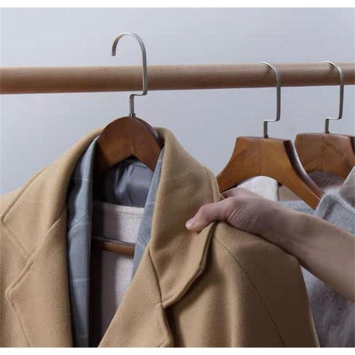 Elegant Faux Leather Closet Organizer Hangers