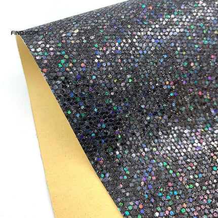 Sparkling Diamond Glitter Faux Leather Craft Sheets - Elevate Your DIY Projects