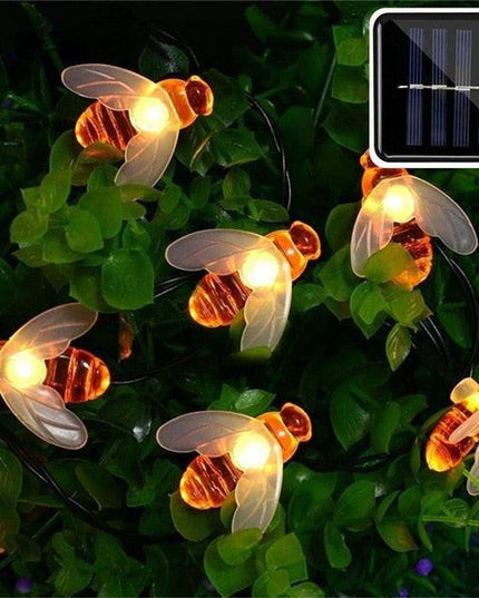 Magical Solar Bee Fairy Lights for Captivating Garden Illumination