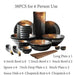 Elegant Frosted Japanese Ceramic Dining Collection: Timeless Tableware Set
