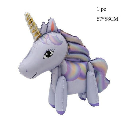 Enchanted Unicorn Number Balloon Set for Joyful 1-4 Year Celebrations