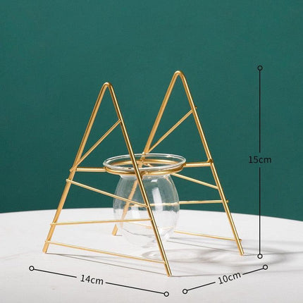 Nordic Elegance Handblown Glass Vase - Chic Decor Accent