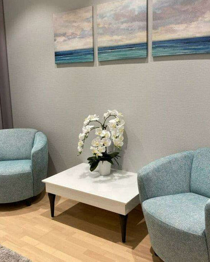 Luxurious Large Faux Orchid Display - Premium Home Décor Elegance