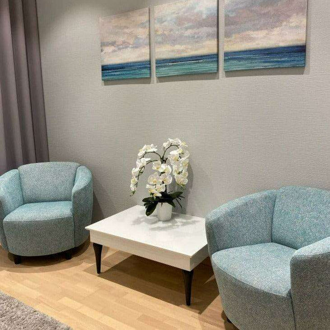 Luxurious Large Faux Orchid Display - Premium Home Décor Elegance