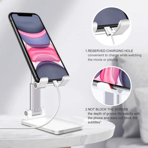 Universal Phone Holder Stand Smartphone Mobile Support Tablet Desk Portable Adjustable Table Cell Phone Holder for iPad iPhone-0-Très Elite-P8 silver mini-Très Elite