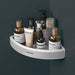 Secure Corner Bathroom Caddy with Enhanced Safety Features and Space-Saving Design