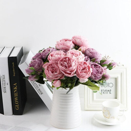 Elegant Beauty: Artificial Peony Bouquet - 30cm, Available in 7 Stunning Colors