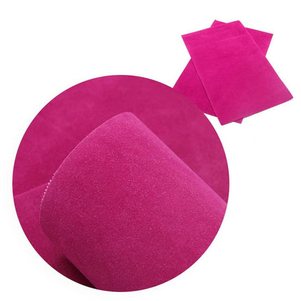 Elevate Your Crafting with Luxurious Reversible Velvet Faux Leather Material