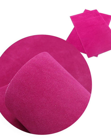 Elevate Your Crafting with Luxurious Reversible Velvet Faux Leather Material