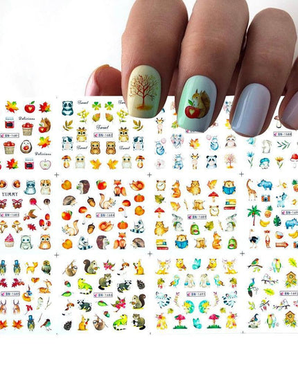 Winter Wonderland Russian Nail Art Decals