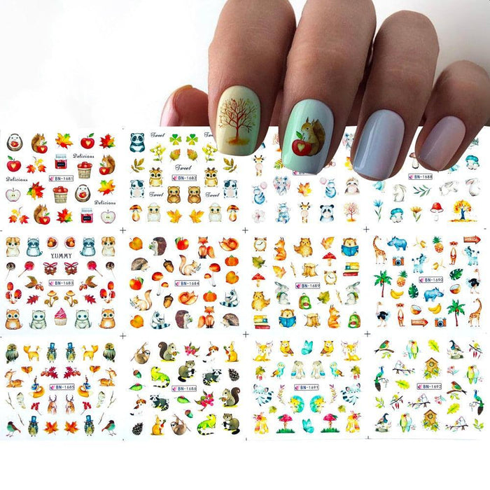 Winter Wonderland Russian Nail Art Decals