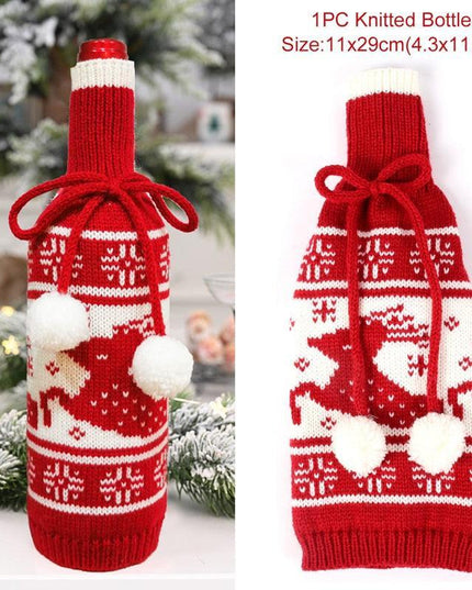 Holiday Cheer Wine Bottle Dress: Celebrate in Festive Elegance