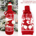 Festive Christmas Wine Bottle Cover for Holiday Joy and Elegance