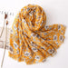 Luxurious Blue Porcelain Cashmere Blend Shawl - The Perfect Accessory for Any Occasion