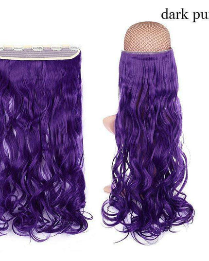 LuxeLocks 24" Curly Vibrant Synthetic Hair Extension - Effortless Glamour and Versatile Styling