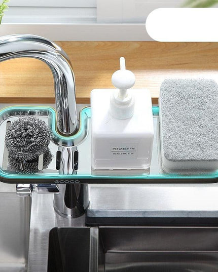 Versatile Sponge and Soap Organizer with Efficient Drainage
