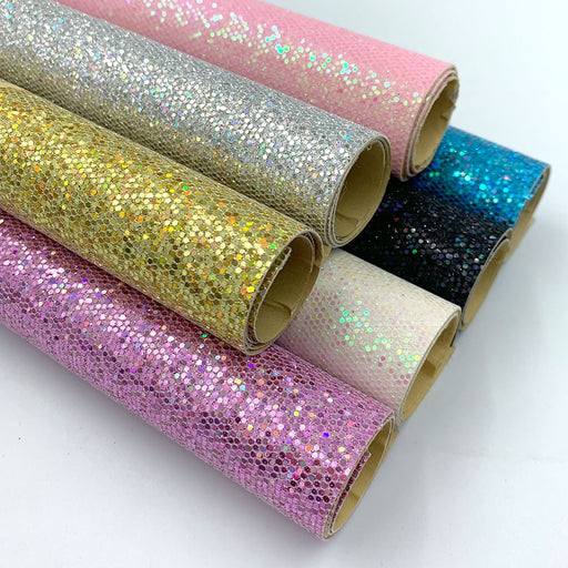 Diamond Glitter Self-Adhesive Fabric Sheets - Craft Material for DIY Projects with Easy Peel and Stick Application