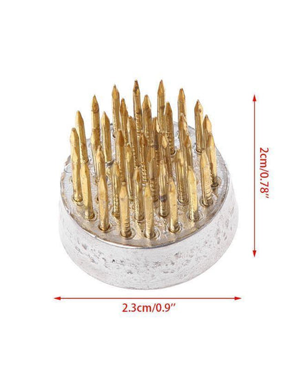 Sophisticated Round Kenzan Flower Frog Set for Exquisite Floral Creations