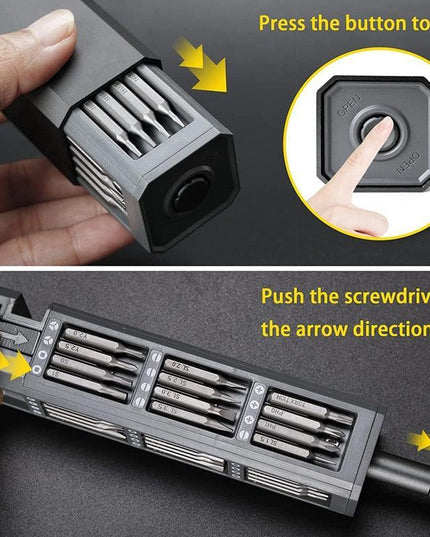 45-Piece Magnetic Precision Screwdriver Toolkit - Essential Repair Companion