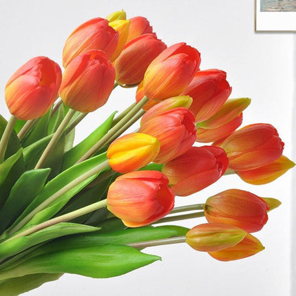 Elegant Silicone Tulip Collection: 5 Realistic Artificial Flowers for Timeless Decor