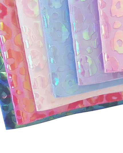 Colorful Leopard Print Faux Leather Craft Sheets - DIY Creativity Kit, 22*30CM
