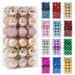 Festive Glittering Holiday Bauble Set