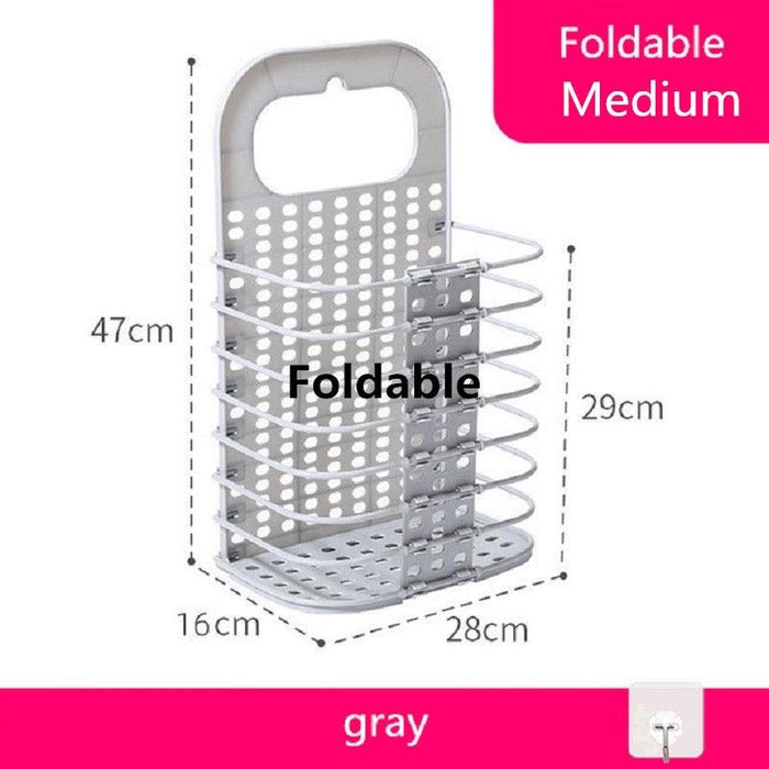 Foldable Laundry Storage Solution: Compact Clothes Basket